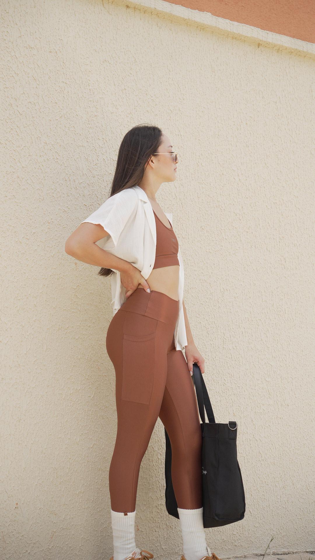 Conjunto Legging Fitness Moucha Mousse