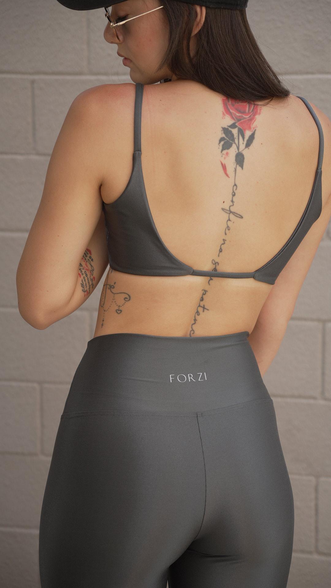 Conjunto Legging Fitness Cinza