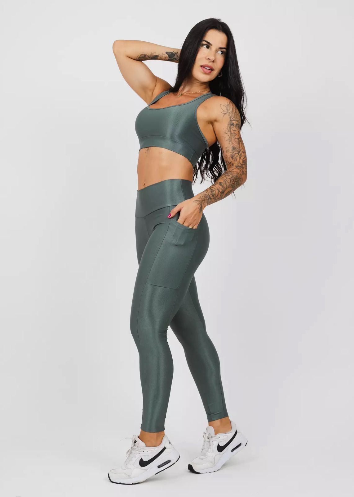 Conjunto Legging Fitness Oliva
