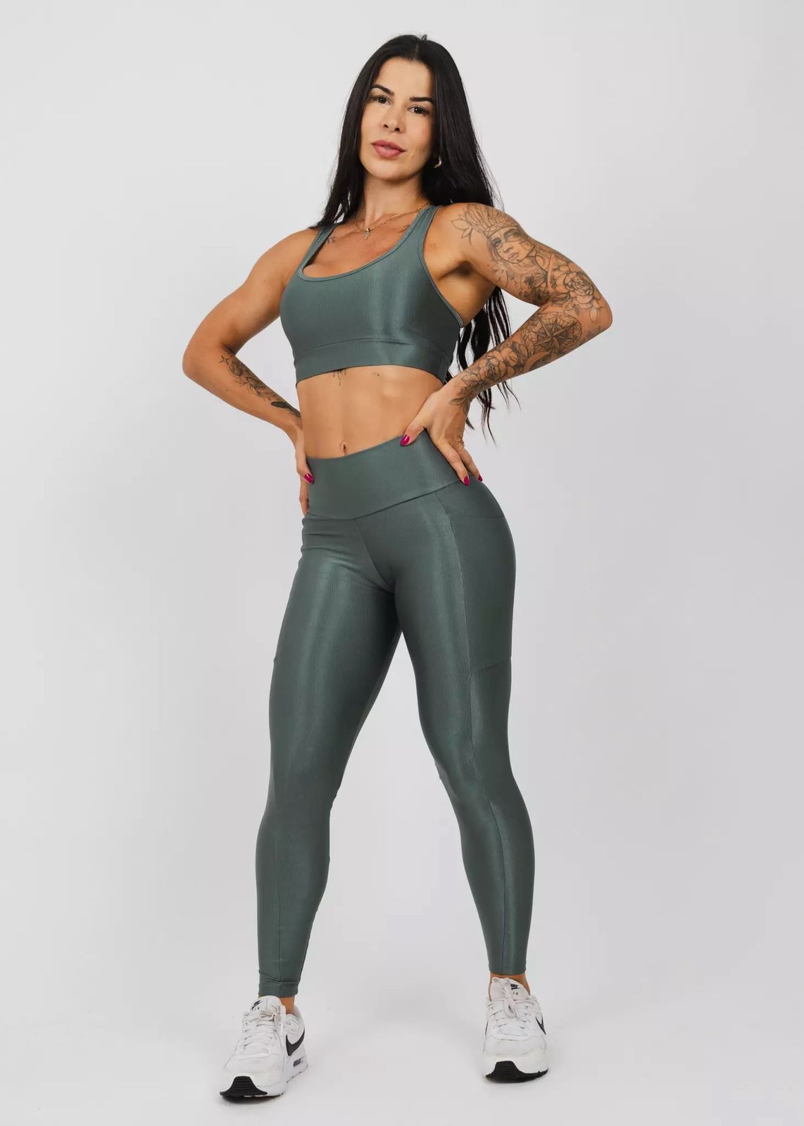 Conjunto Legging Fitness Oliva