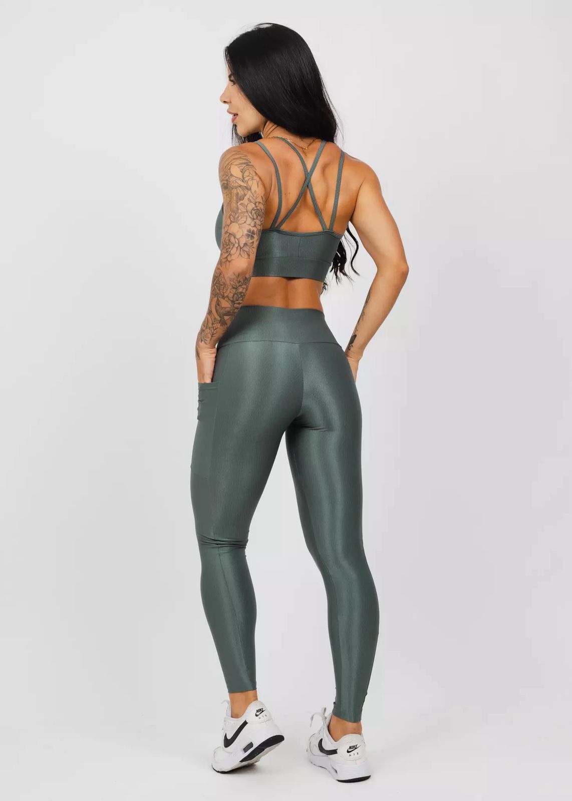 Conjunto Legging Fitness Oliva